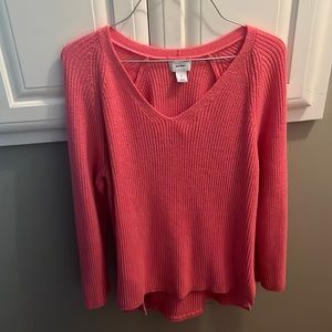 Hot pink old navy sweater